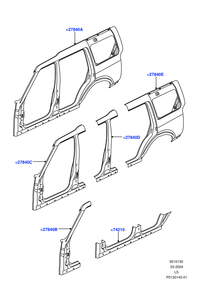 Side Panels - Outer (Cut Panels)((V)TO9A999999)