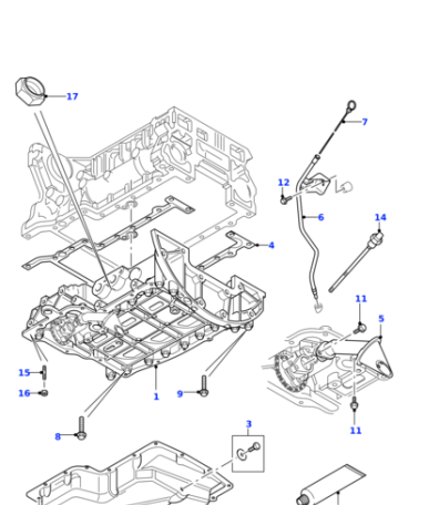 LR007598 LAND ROVER Поддон ДВС DEF 2007 - 2016
