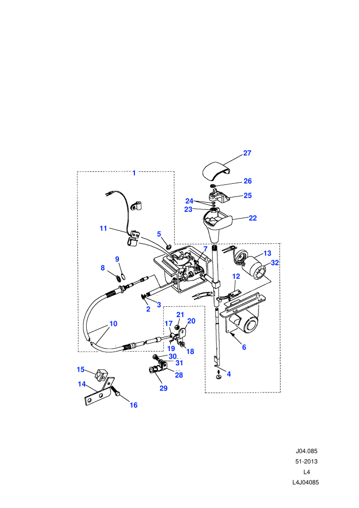 Shift Interlock ((+)J,4 Speed,Automatic Transmission)