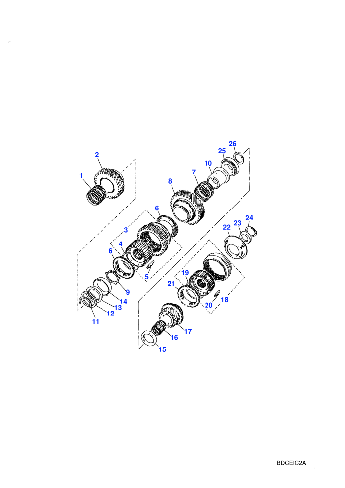 Mainshaft Gears 1st/2nd/5th (Manual Transmission)