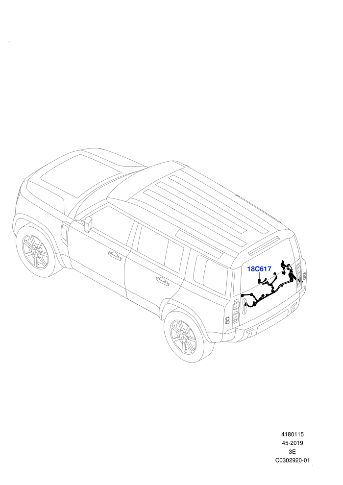 Electrical Wiring - Body And Rear (Tailgate)