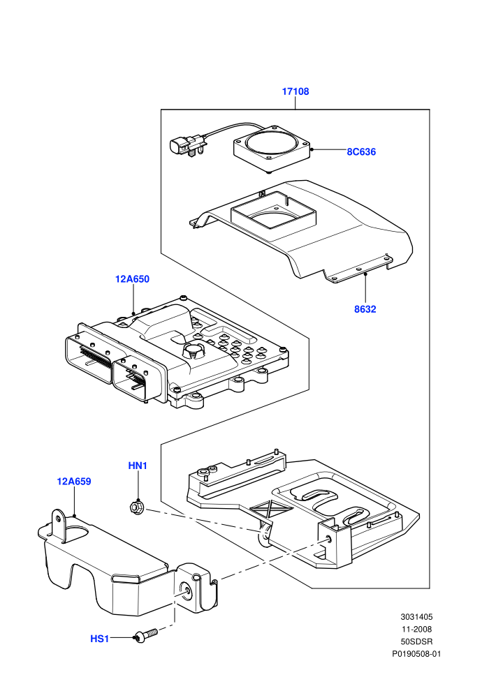 Engine Modules And Sensors (5.0L OHC SGDI SC V8 Petrol - AJ133)((V)FROMAA000001)