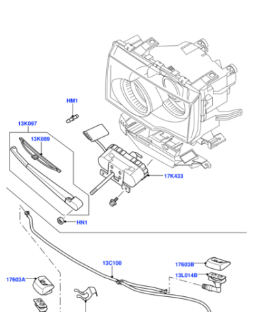 DNJ500160 BRITPART Форсунка омыва фар правая NRR 06-