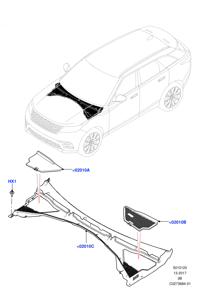 Cowl/Panel And Related Parts