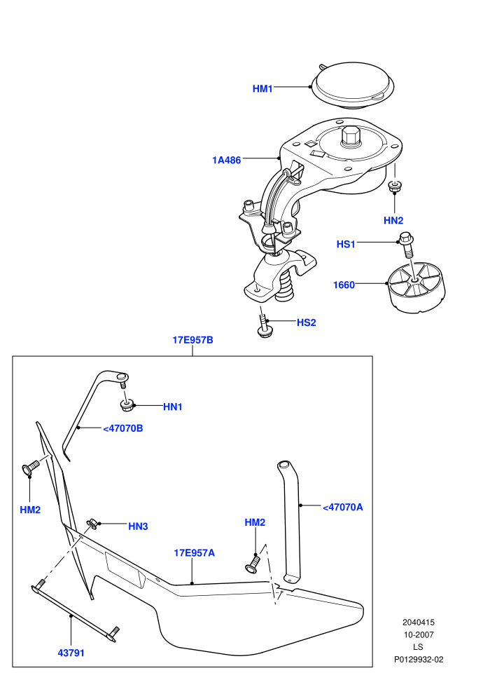 Spare Wheel Carrier ((V)TO9A999999)