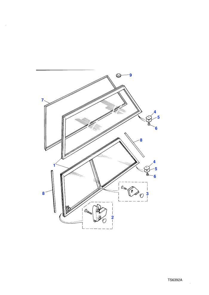 Window Frame Rear (2 Door Station Wagon)