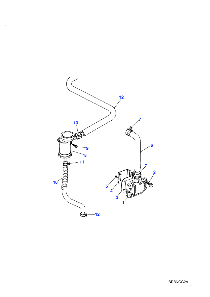 Engine Breather (2.5L TDi)