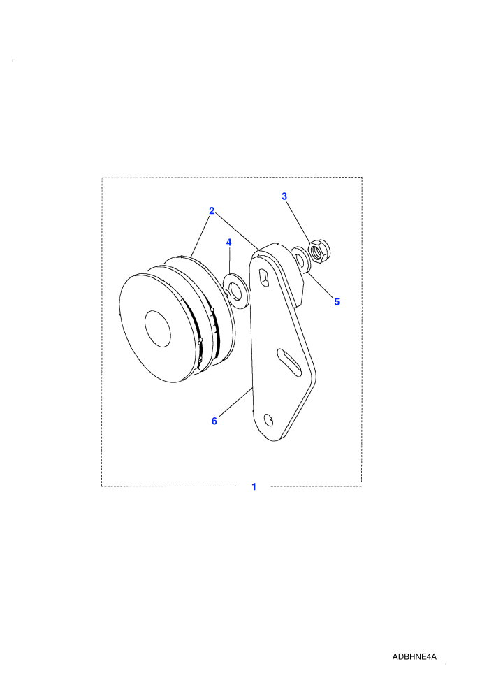 Air Conditioning Idler Pulley (2.5L 4 Cyl Turbo Diesel,With Air Conditioning)