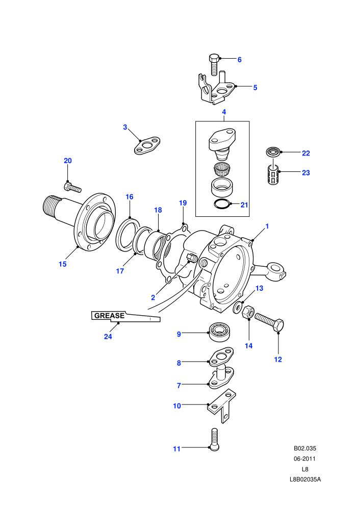 Swivel Pin Housing ((V)FROM7A000001)