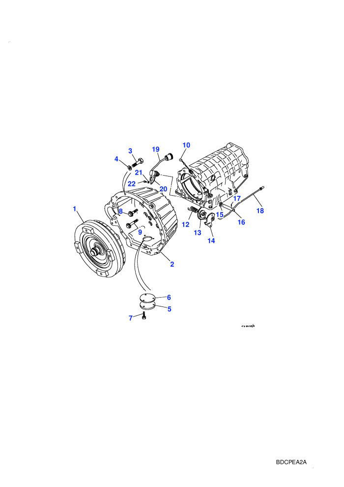 Torque Convertor & Housing (4 Speed,Automatic Transmission)