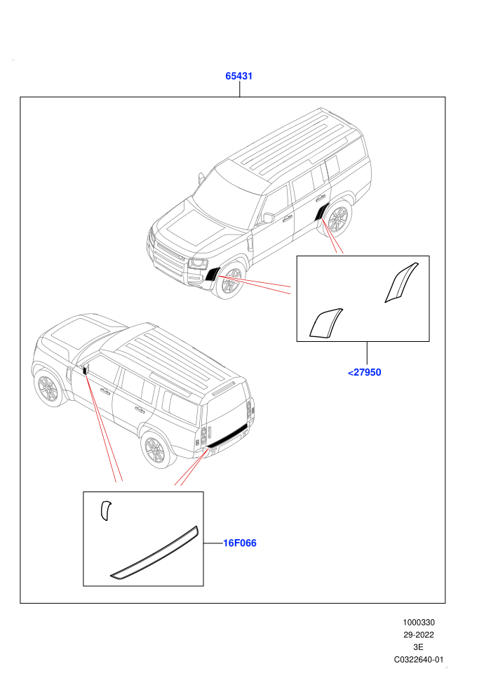 Accessory Pack (Long Wheelbase)(Chequered Body Protection Kit)