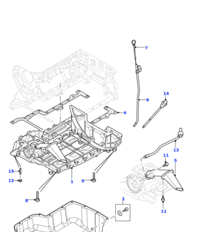 LR032154 OEM Прокладка поддона двигателя DEF c 2007-