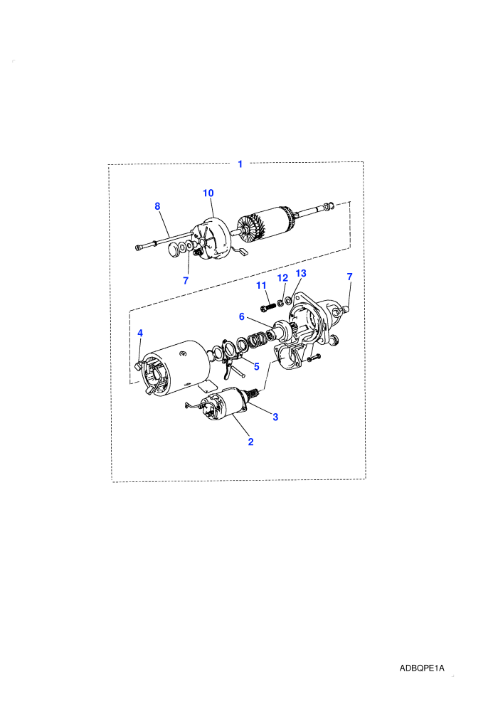Starter Motor (AD only) (3.5L V8 Twin Carb L/R Petrol)