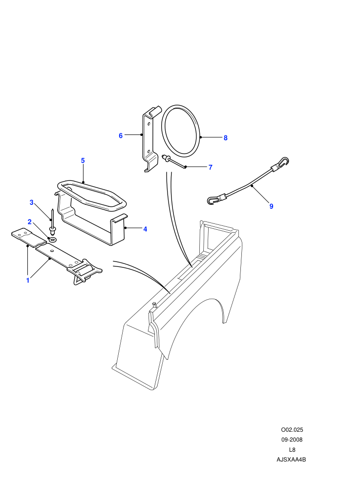 Tool Stowage (Station Wagon - 3 Door,Station Wagon - 5 Door,Station Wagon Utility - 5 Door)((V)FROM7A000001)