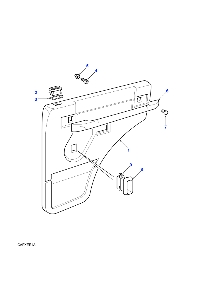 Rear Side Door Casing (5 Door Station Wagon)
