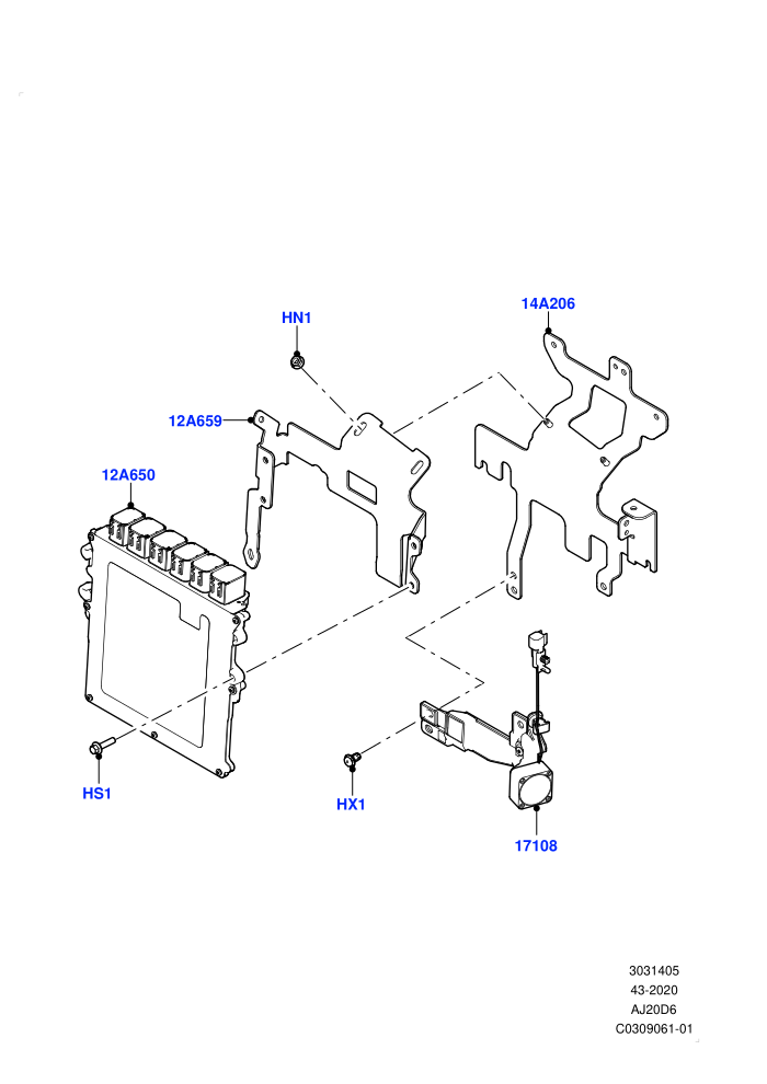 Engine Modules And Sensors (3.0L AJ20D6 Diesel High,RHD)((V)FROMMA000001)