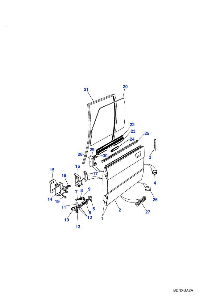 Front Door Assembly (4 Door Station Wagon)