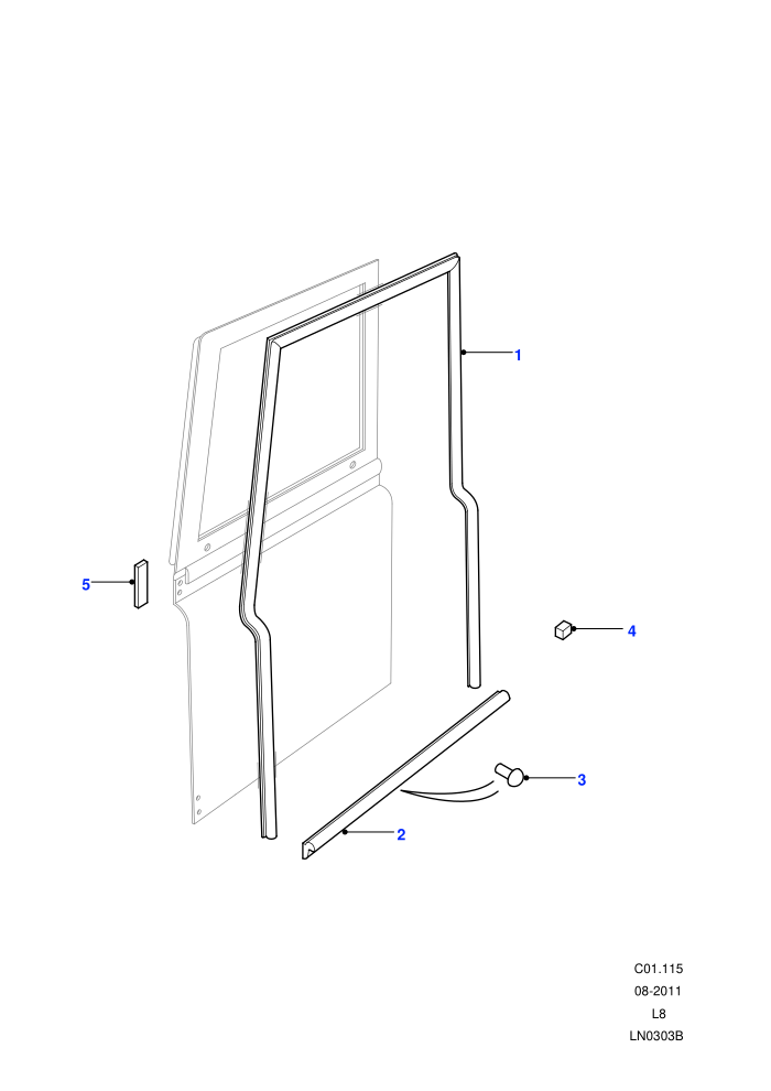 Front Door Seals ((V)FROM7A000001)