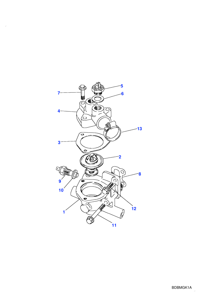 Thermostat Housing (2.5L 200 Tdi,5 Speed Manual Transmission,Less Catalyst)