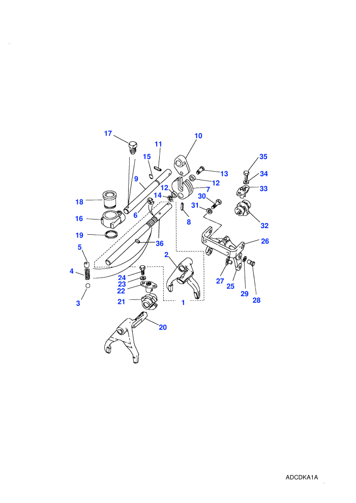Selectors & Yoke Assembly (5 Speed Manual Transmission,Manual Transmission)