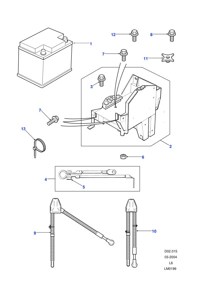 Battery (With Petrol Engines)((V)FROM1A000001)