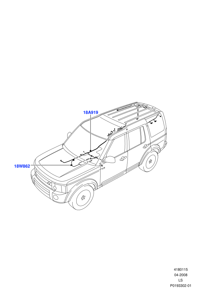 Electrical Wiring - Body And Rear (Audio/Navigation/Entertainment)((V)TO9A999999 (V)FROM9A000001)