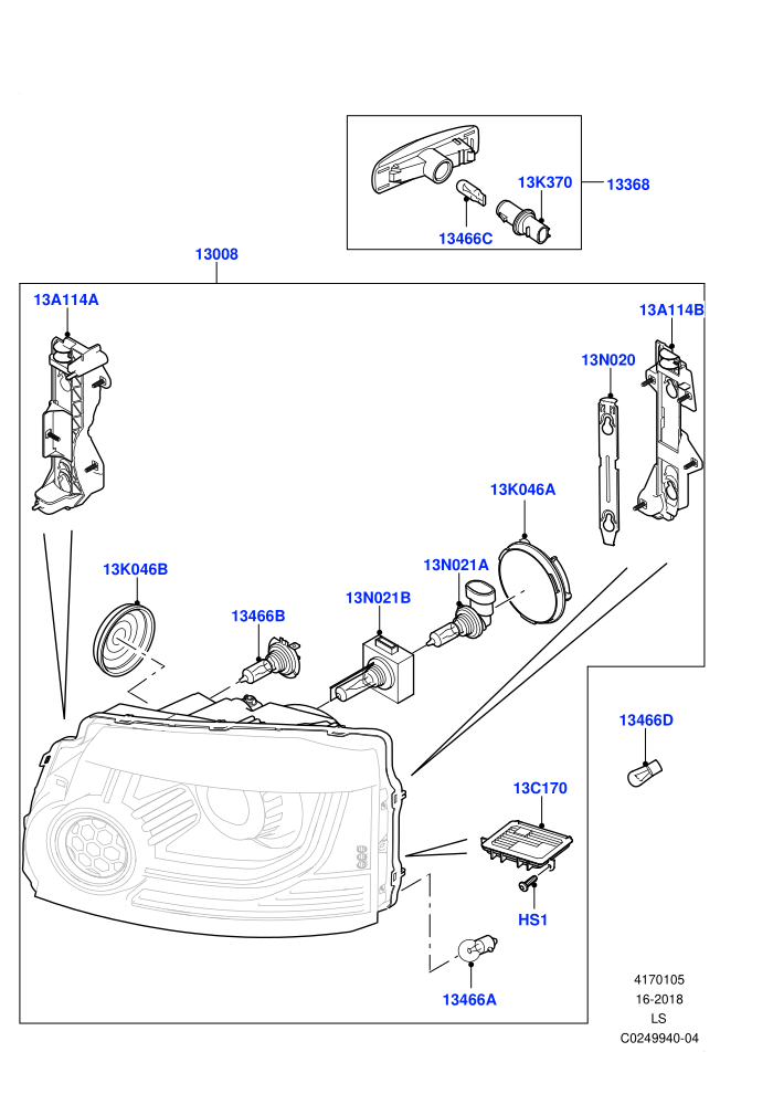 Headlamps And Front Flasher Lamps ((V)FROMEA000001)