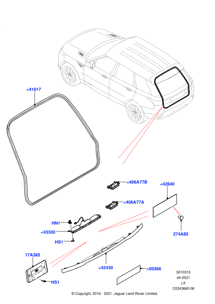 Luggage Compartment Door (Finisher And Seals)