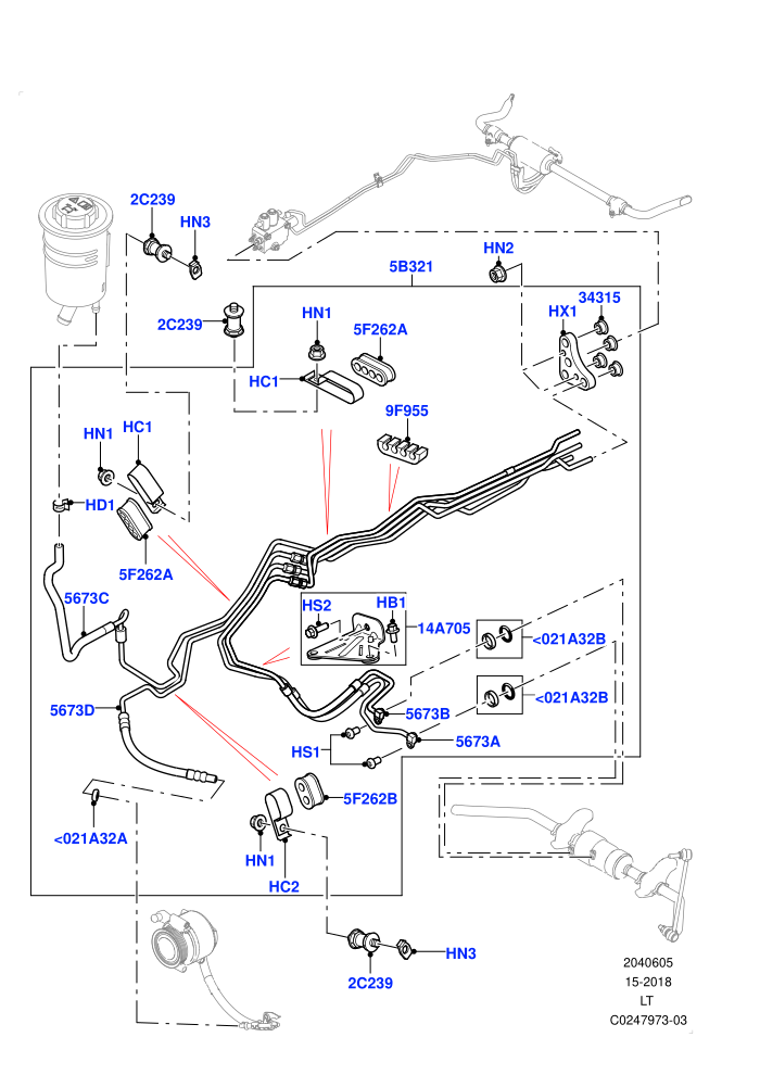 Active Anti-Roll Bar System (3.0L 24V DOHC V6 TC Diesel,3.6L V8 32V DOHC EFi Diesel Lion,With Roll Stability Control)(ARC Pipes,Front)((V)FROMAA000001)