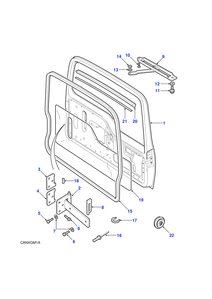 Rear End Door Assembly