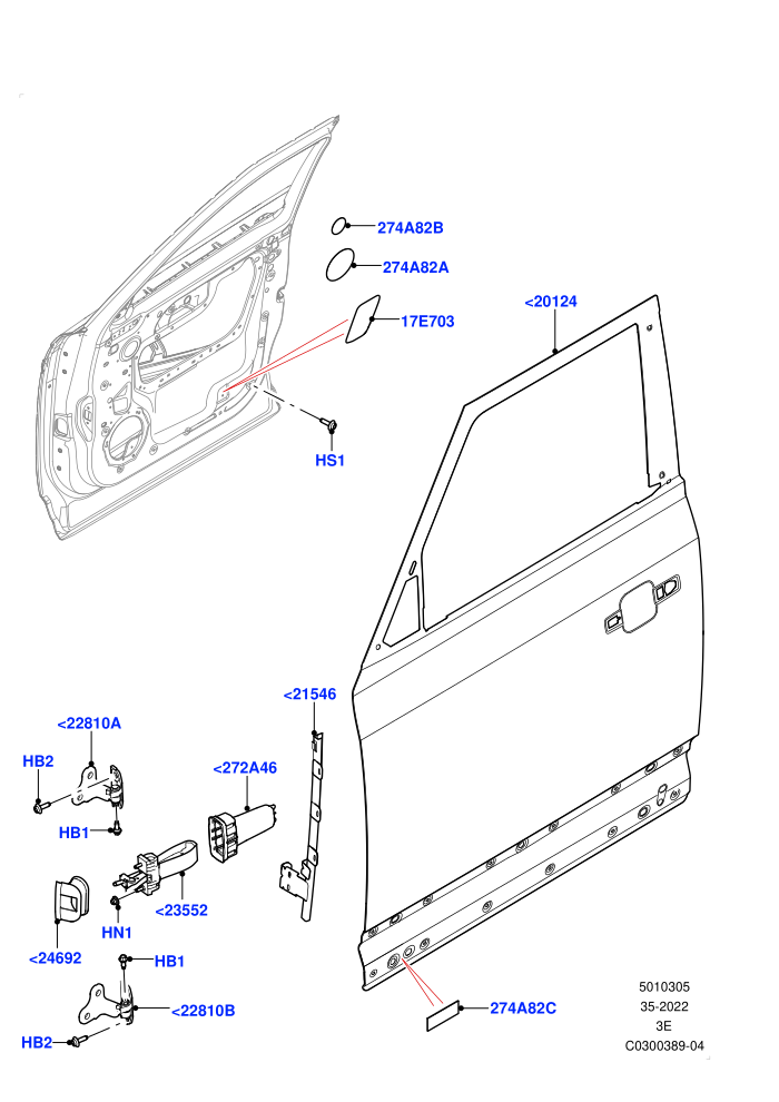 Front Doors, Hinges & Weatherstrips (Door And Fixings)