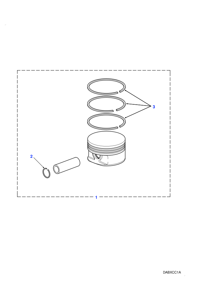 Piston & Rings (2.5L 6 Cyl BMW Diesel)