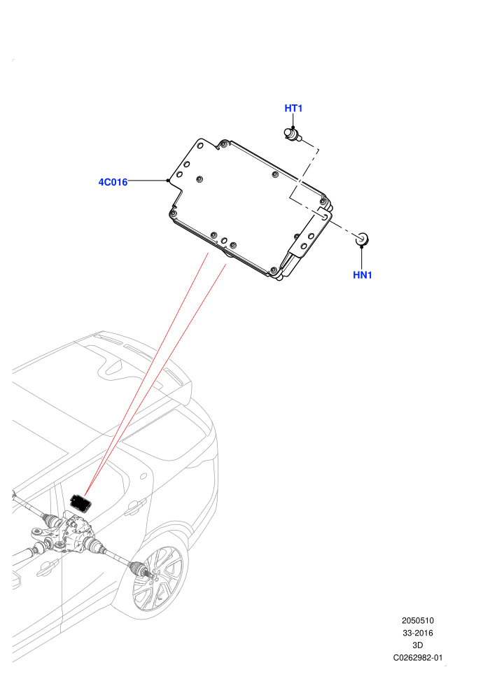 Rear Axle Modules And Sensors (Electronic Locking Differential)(Solihull Plant Build)((V)FROMHA000001)