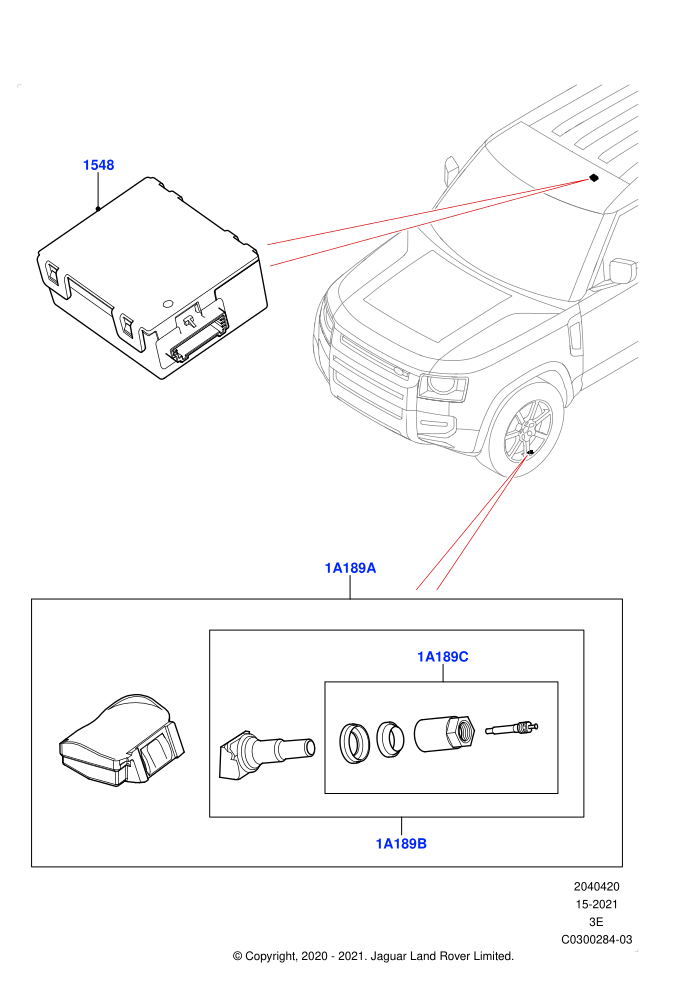 Tyre Pressure Monitor System (With Tyre Pressure Sensors)((V)TOM2051783)