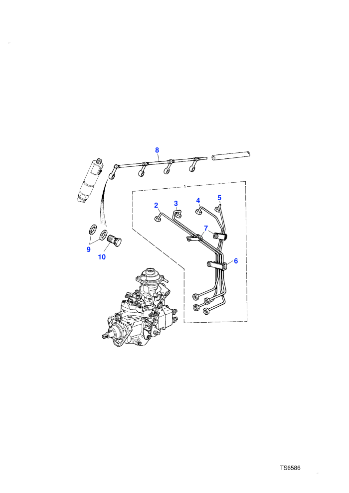 Injector Pipes (2.4L 4 Cyl VM Turbo Diesel)