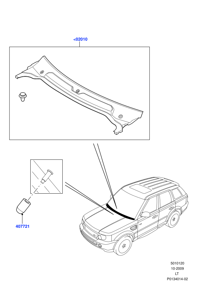 Cowl/Panel And Related Parts ((V)TO9A999999)