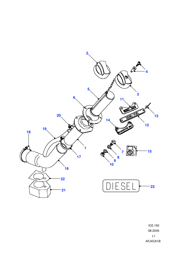 Fuel Filler-From (V) AA259679 To WA159806