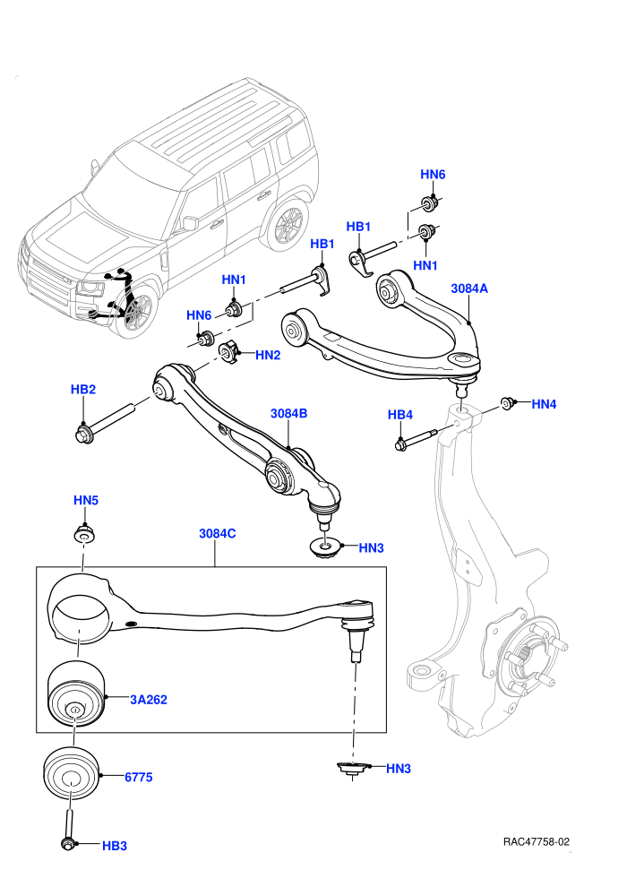 Front Suspension Arms SVR (SV Model Spec)((V)FROMS2000001)