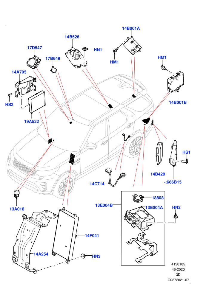 Vehicle Modules And Sensors (Solihull Plant Build)((V)FROMHA000001)