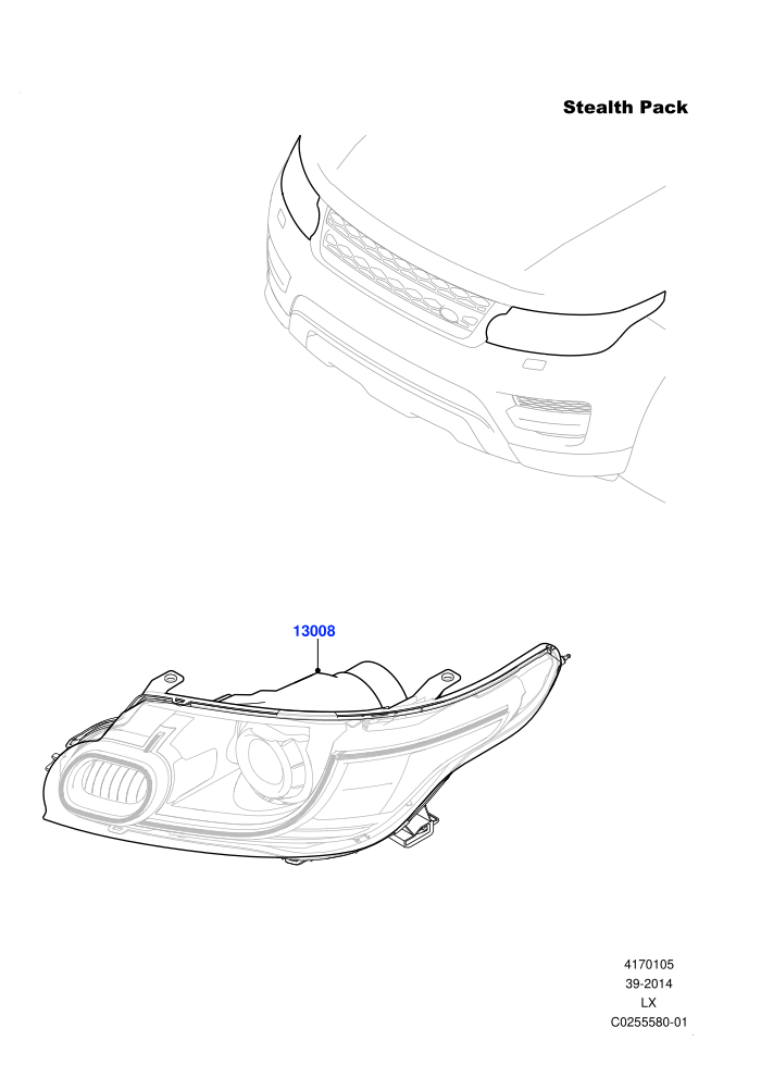 Headlamps And Front Flasher Lamps (Tow Eye Cover - Black,Tow Eye Cover - Satin Black,With Adaptive Headlamps Bi Xenon,With BI - Xenon Headlamps)((V)FROMFA000001)