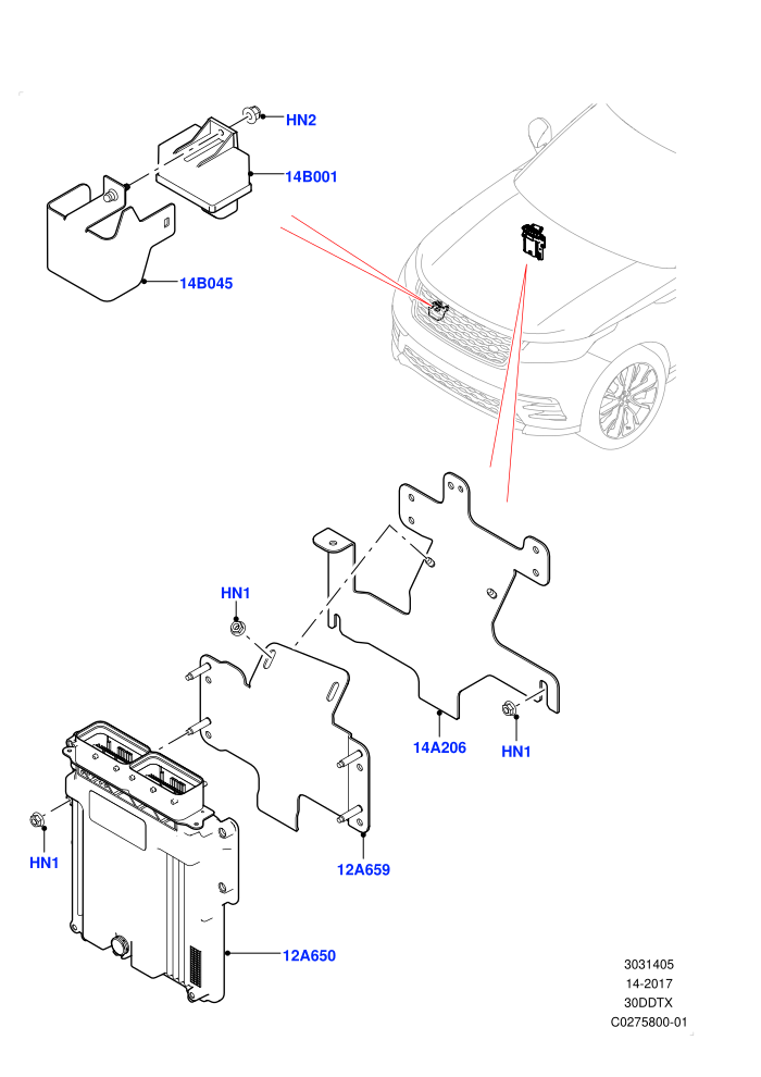 Engine Modules And Sensors (3.0 V6 Diesel,LHD)