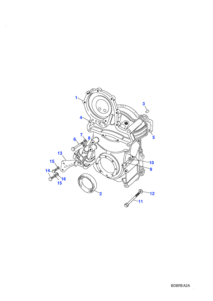 Front Cover (V8 EFI Petrol)