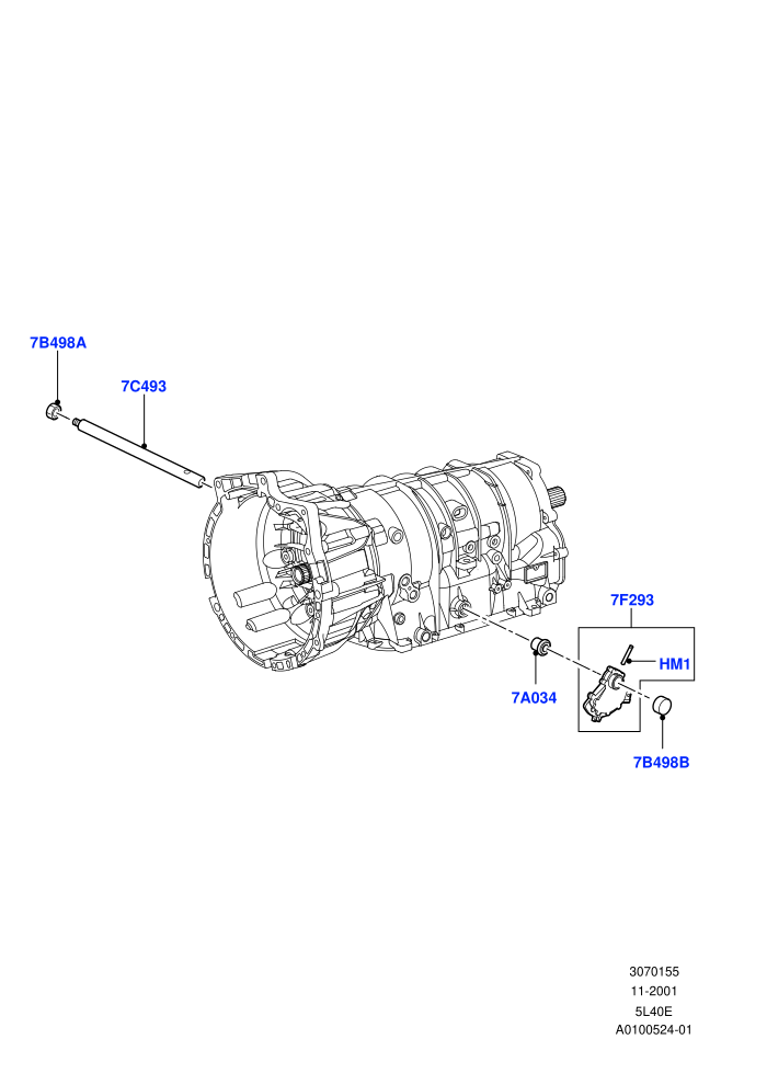 Transmission Control Mechanisms (5 Speed Automatic - Steptronic,M57 D30 3.0 Diesel)