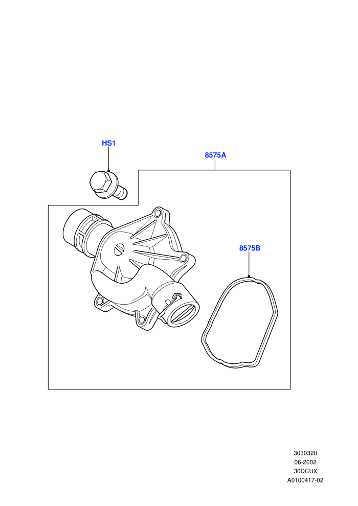 Thermostat/Housing & Related Parts (M57 D30 3.0 Diesel)