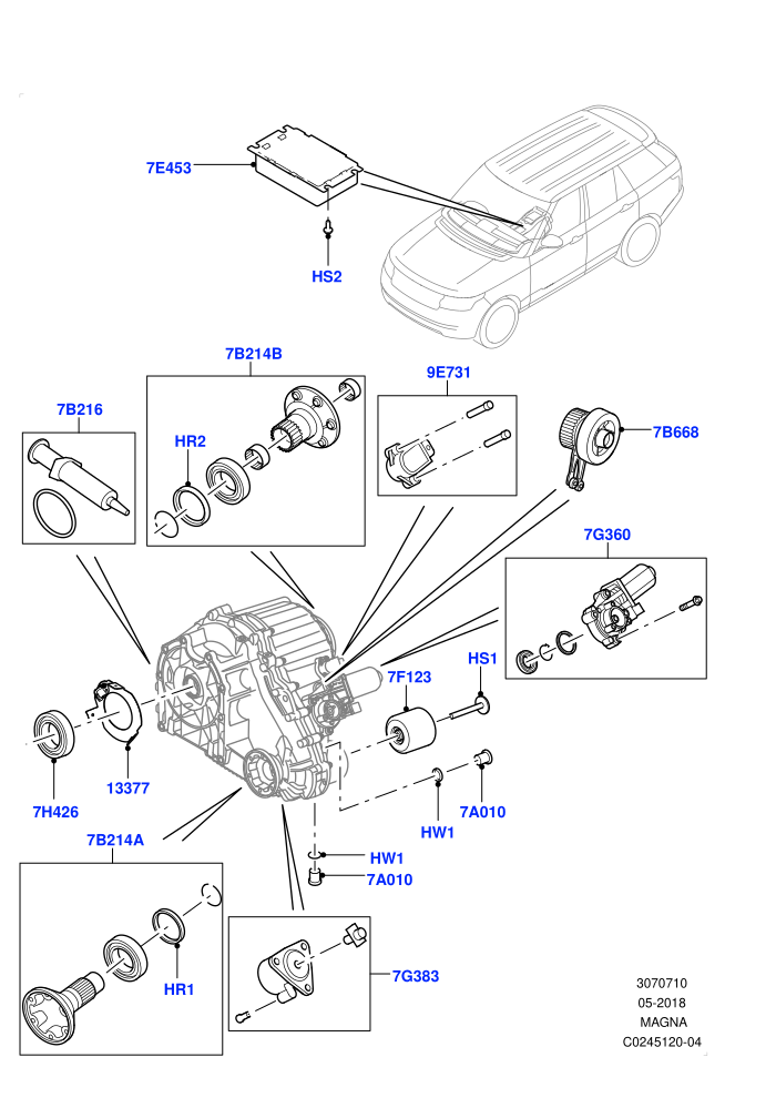 Transfer Drive Components (With 2 Spd Trans Case With Ctl Trac)((V)TOGA999999)