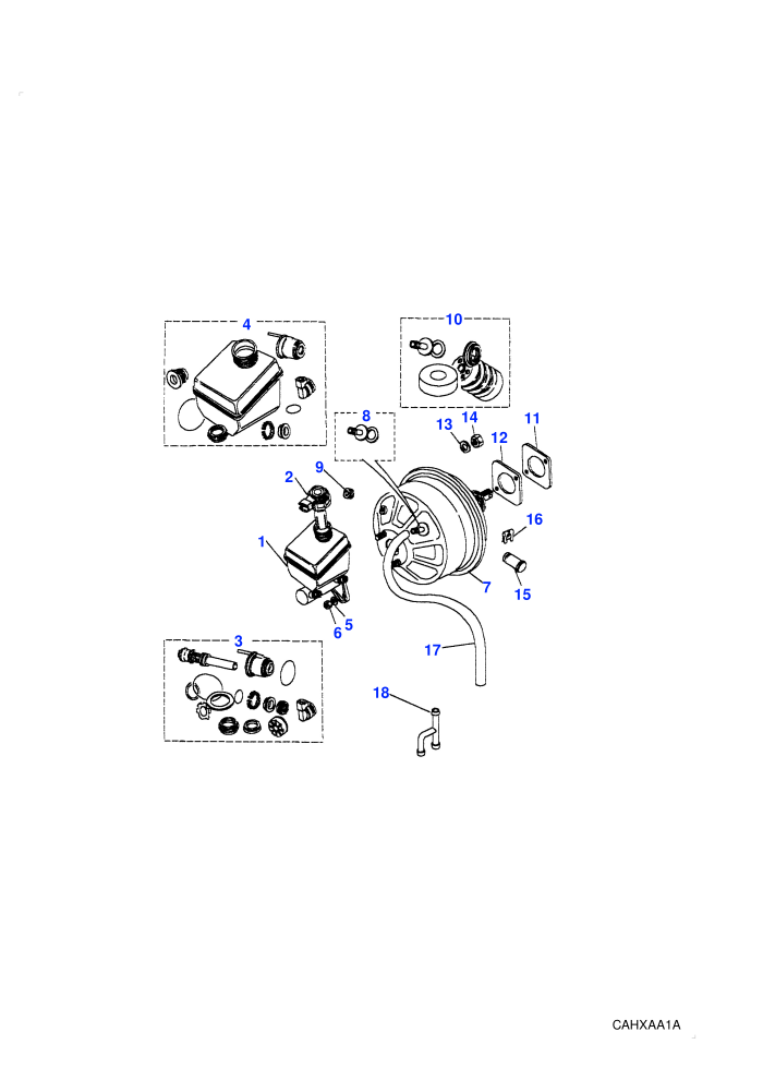 Master Cylinder & Servo (With Servo Assisted Braking System)