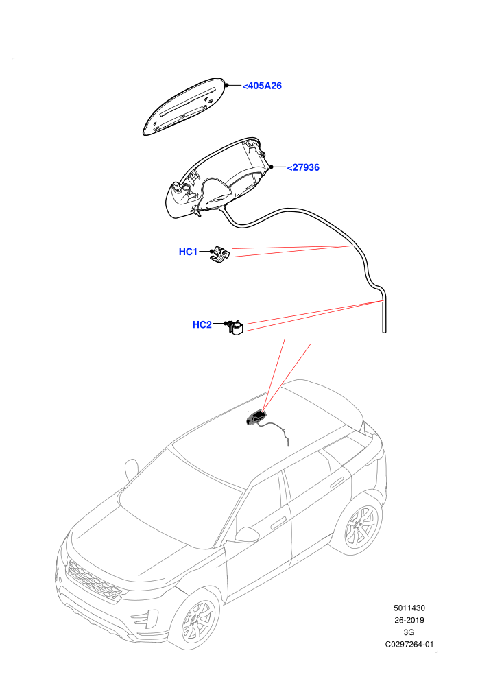 Fuel Tank Filler Door And Controls (Changsu (China),Electric Engine Battery-MHEV,Less Electric Engine Battery)