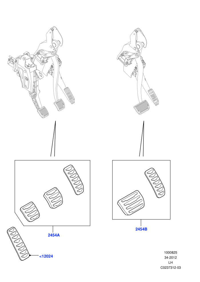 Pedal Covers (Halewood (UK),Itatiaia (Brazil))(Accessory)