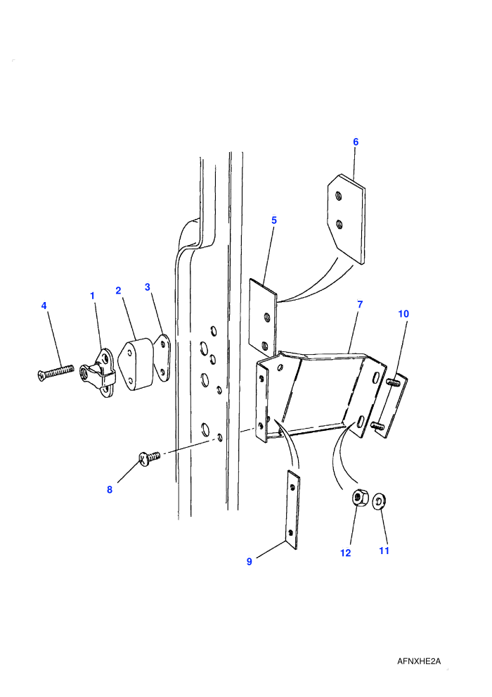 Front Door Latch Striker-From (V) AA270227