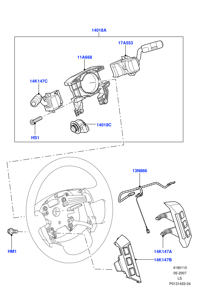Switches (Steering Wheel)((V)TO9A999999)